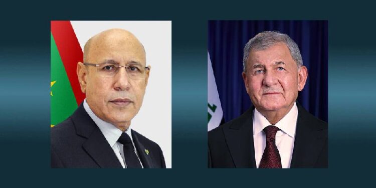 ئيس الجمهورية يتلقى برقية تهنئة من رئيس موريتانيا