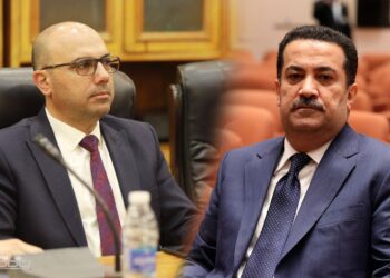 اتصال هاتفي بين السوداني ومحافظ النجف بعد حريق المدينة المائية