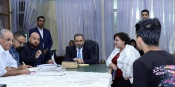 ابو رغيف يلتقي الكادر التدريسي والإداري لمعهد الحرف والفنون الشعبية و مديرية التراث الشعبي