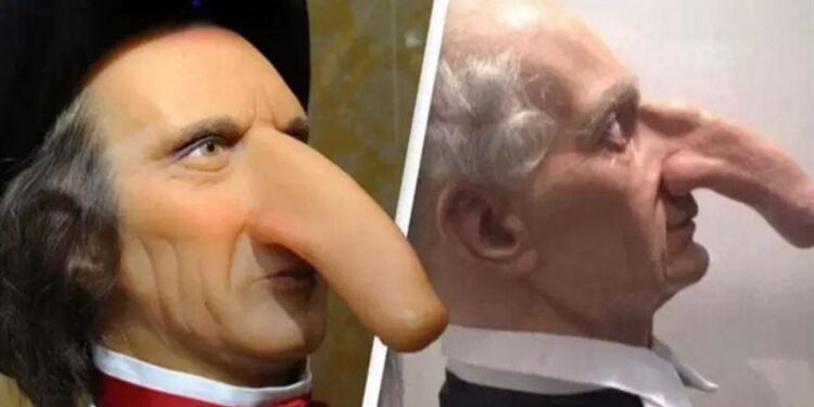 توماس ويديرس صاحب أطول أنف في التاريخ