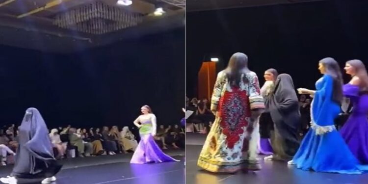 عارضة بالنقاب في الكويت .. لأول مرة