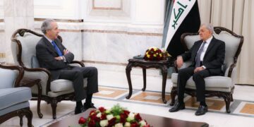 رئيس الجمهورية يستقبل السفير الاسباني لدى العراق