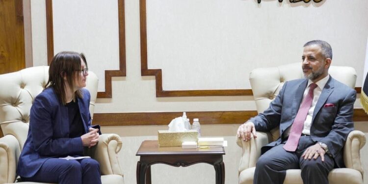 وزير التخطيط يستقبل السفيرة السويدية