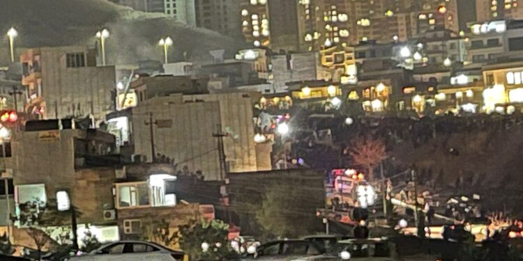 بالصور والفيديو انهيار واضرار منازل في السليمانية جراء انفجار