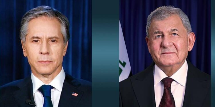 اتصال هاتفي بين وزير الخارجية الأميركي والرئيس لطيف رشيد