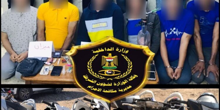 القبض على شبكة كبيرة لسرقة الدراجات النارية وتجارة المخدرات