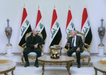 رئيس الجمهورية يستقبل رئيس الاتحاد الوطني الكردستاني