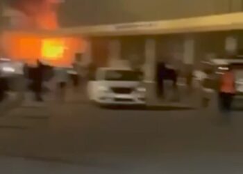 اندلاع حريق ثاني داخل مطار بغداد وإخلاء المطار من موظفيه فيديو + صور
