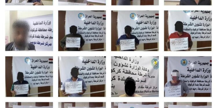 شرطة كركوك تلقي القبض على (29 متهما) بينهم 3 مطلوبين وفق المادة 4 إرهاب
