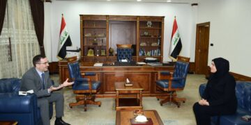وزير المالية تستقبل السفير البريطاني