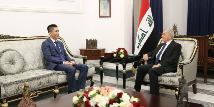 رئيس الجمهورية يستقبل السفير الصيني لدى العراق