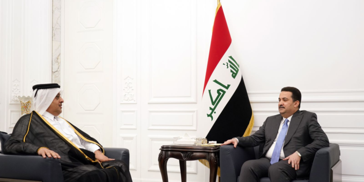 السوداني يستقبل السفير القطري لدى العراق