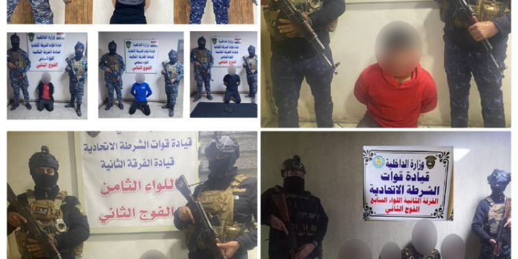 الشرطة الاتحادية تقبض على 10 متهمين بقضايا مختلفة بينهم (3 نساء) بالسرقة والمخدرات