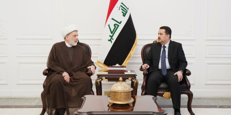 السوداني يستقبل رئيس المجلس الأعلى الإسلامي العراقي
