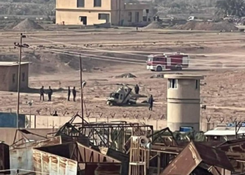 بالفيديو هبوط اضطراري لطائرة في سامراء نتيجة خلل فني