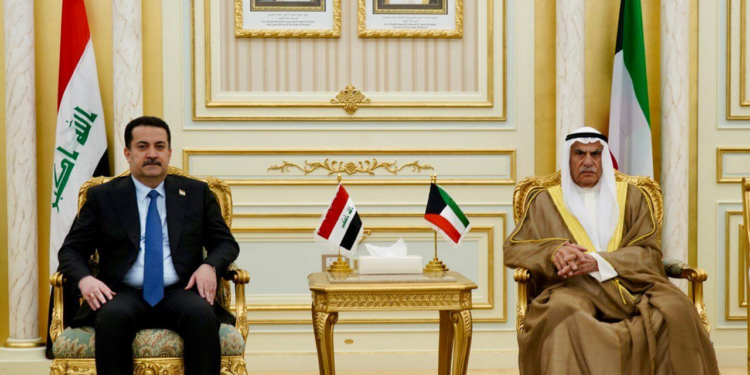 السوداني يلتقي رئيس مجلس الأمّة الكويتي