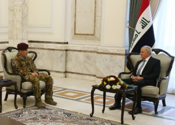 رئيس الجمهورية يستقبل قائد بعثة الناتو في العراق