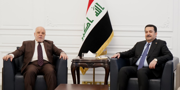 السوداني يستقبل حيدر العبادي