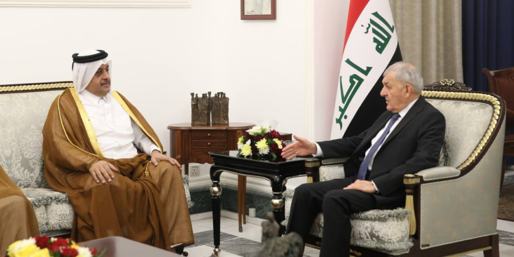 رئيس الجمهورية يستقبل سفير دولة قطر
