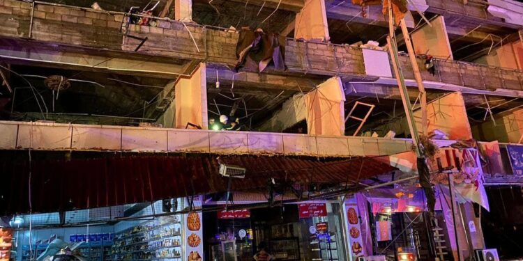 انفجار غازي بعمارة سكنية وسط دهوك