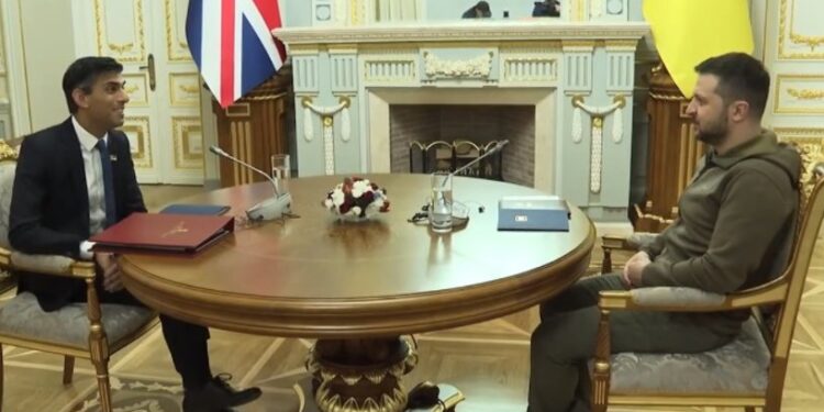 سوناك يصل كييف في زيارة “غير معلنة”