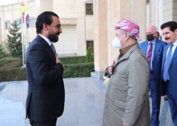رئيس البرلمان يهنئ مسعود بارزاني بانعقاد المؤتمر الرابع عشر لحزبه
