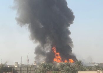 اندلاع حريق كبير بـ”شورجة الوزيرية” في بغداد