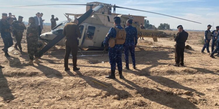 إصابات إثر سقــــوط الطائرة في سامراء