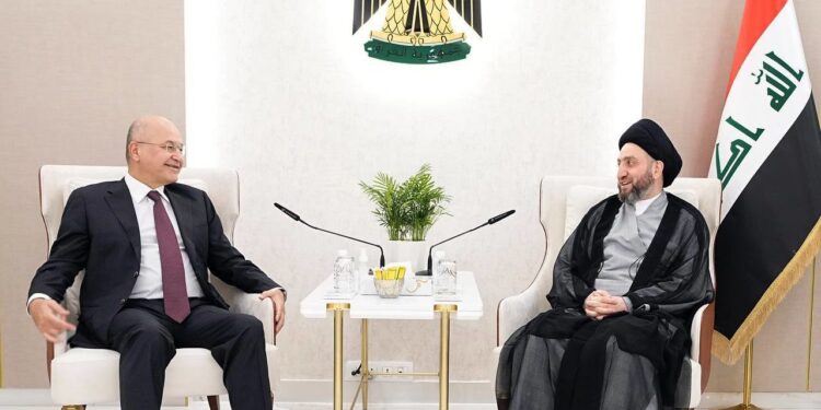 الحكيم يستقبــــل برهم صالح