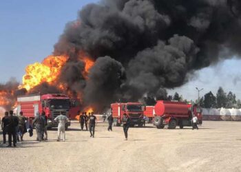 اندلاع حريق في مصفاة نفطية بقضاء مخمور