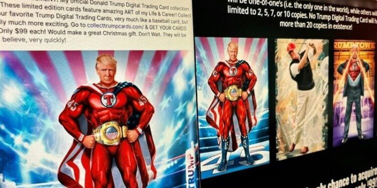 ترامب يبيــــع صوره الرقمية