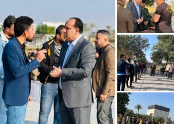 مدير الموارد البشرية يشرف على آلية استقبال الفاحصين لعام (2017- 2018 ) لغرض إكمال إجراءاتهم