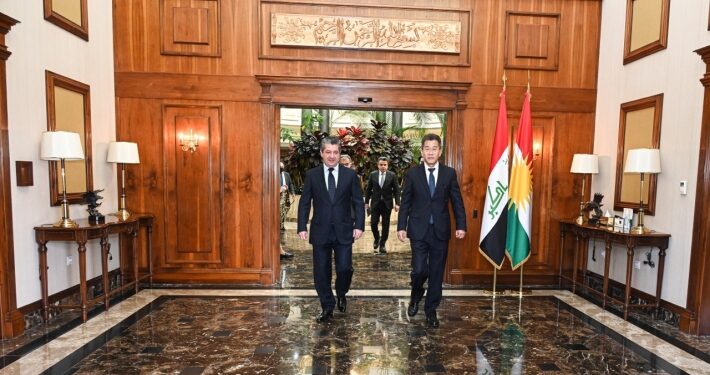 مسرور بارزاني يستقبل القنصل العام الصيني في اربيل