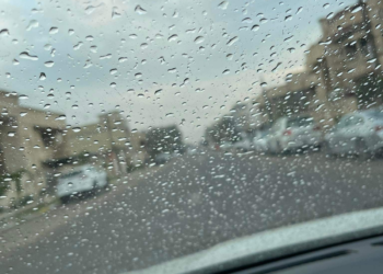 بالصور .. بدء زخات مطر خفيفة في العاصمة بغداد