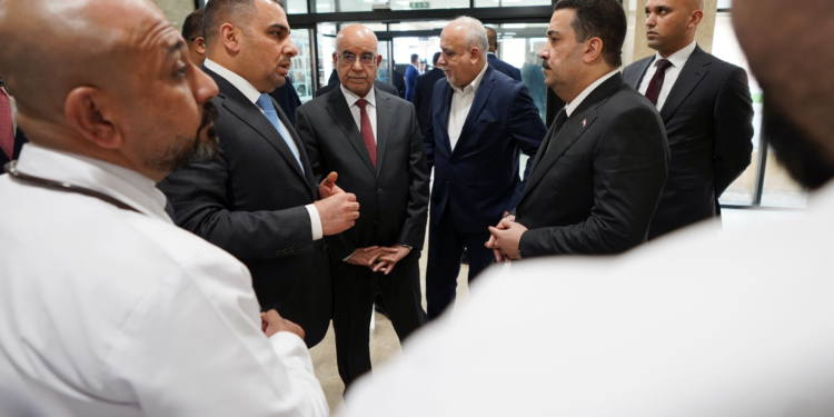 السوداني يزور مشروع مستشفى تكريت التعليمي