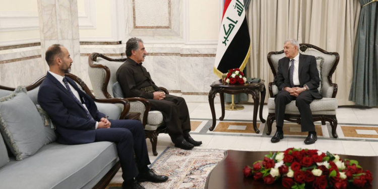 رئيس الجمهورية يستقبل وزير الثقافة والشباب في حكومة إقليم كردستان