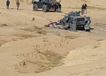 صور من موقع استهداف رتل الشرطة الاتحادية في كركوك