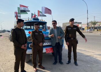 بالفيديو ..الشرطة المجتمعية في بغداد تستقبل باص خليجي 25