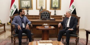 الحلبوسي ورشيد يؤكدان على الحــــوار بين القوى السياسية ومكافحة الفساد