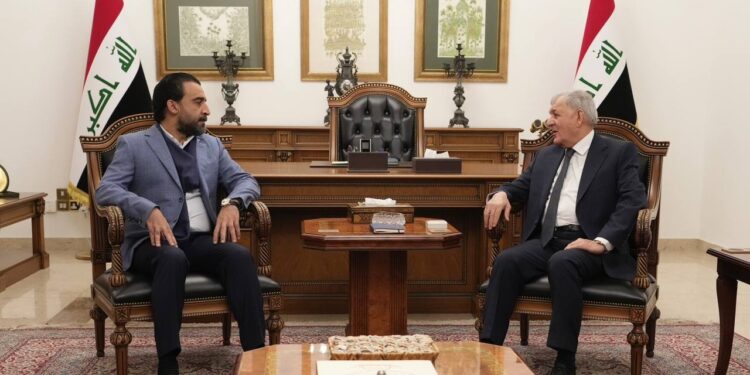 الحلبوسي ورشيد يؤكدان على الحــــوار بين القوى السياسية ومكافحة الفساد