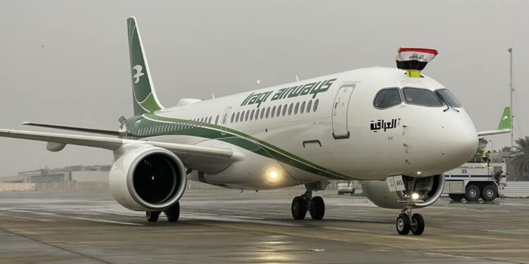 الاعلان عن انضمام طائرة جديدة من طراز (A220) لأسطول الخطوط الجوية العراقية