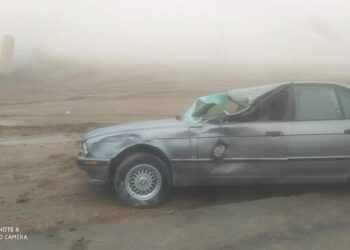صور.. الضباب يتسبب بحوادث مرورية بالجملة على طريق بغداد – ديالى