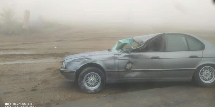 صور.. الضباب يتسبب بحوادث مرورية بالجملة على طريق بغداد – ديالى