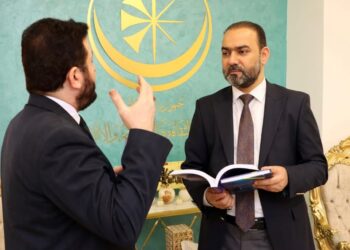 نوفل ابو رغيف يستقبــــل حسين الأسدي