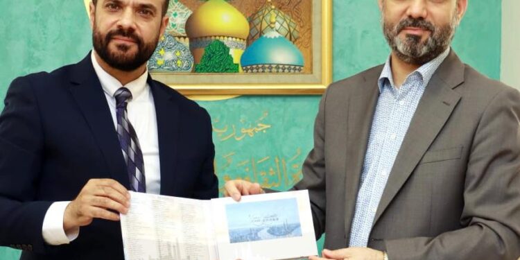 نوفل ابو رغيف يستقبل الاعلامي سامي الجابري