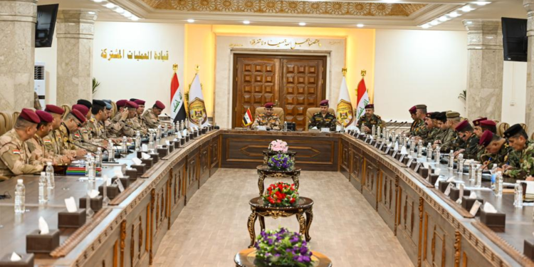 نائب قائد العمليات المشتركة يلتقي رئيس أركان قوات البيشمركة والوفد المرافق له