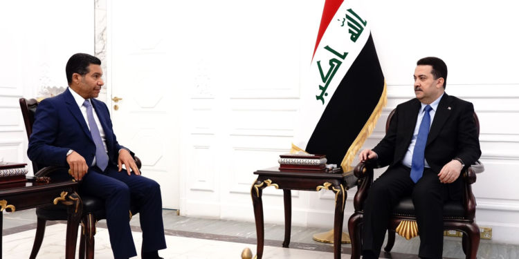 السوداني يستقبل الأمين العام لحزب المشروع الوطني العراقي