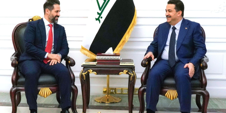 السوداني يستقبل نائب رئيس حكومة إقليم كردستان