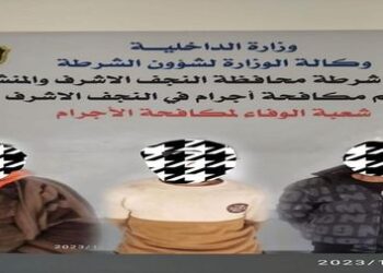 القبض على عصابة  في النجف ارتكبت 9 سرقات وضبط بحوزتها مواد مخدرة