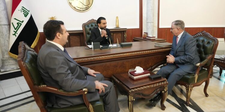 الحلبوسي يستقبل الأمين العام للاتحاد البرلماني العربي